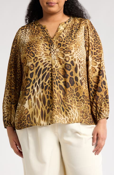 Leopard Print Top (Plus)