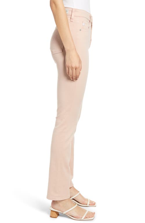 Ag Mari High Waist Slim Ankle Straight Leg Jeans In Vinte Pink