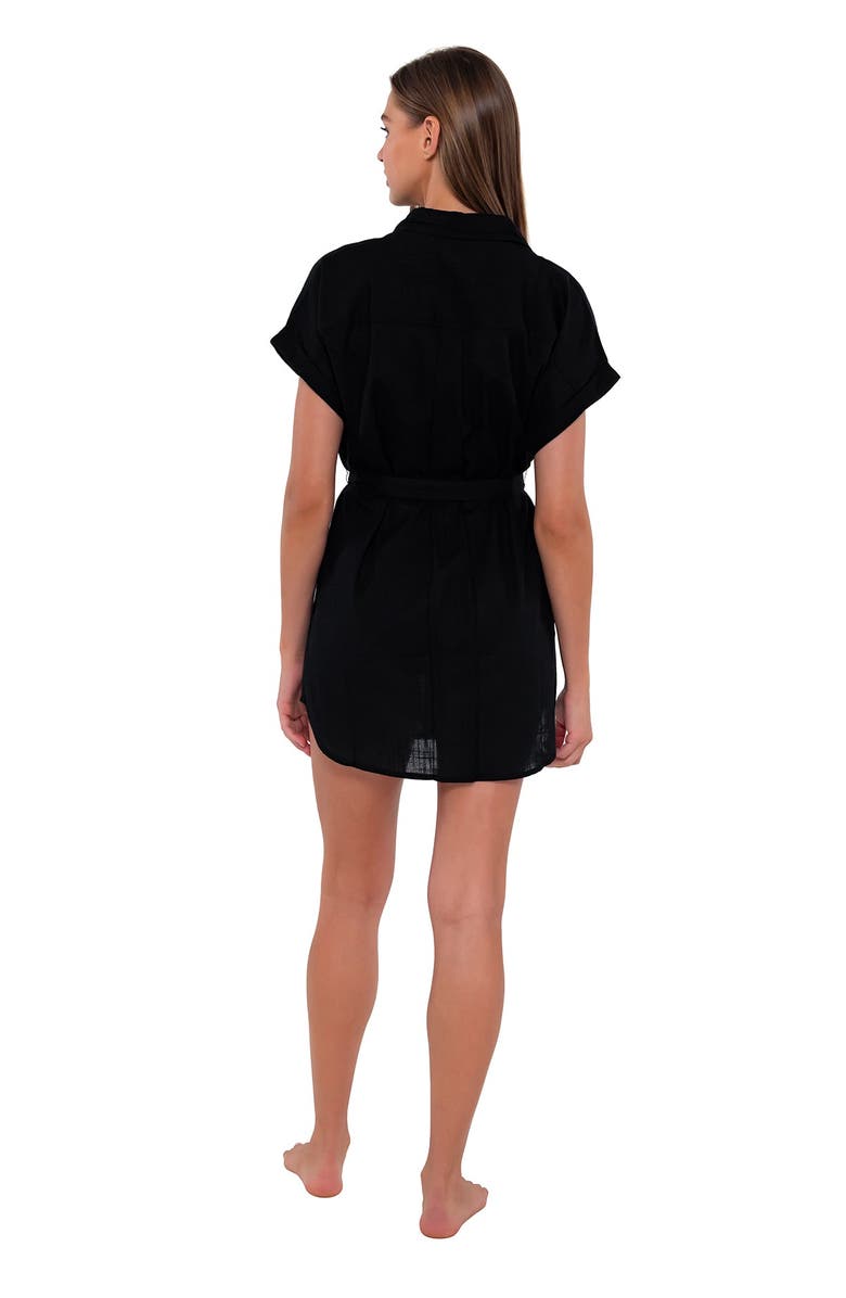 Sunsets Lucia Cover-up Dress, Alternate, color, Black