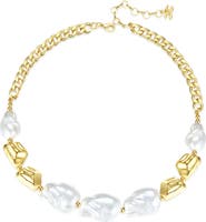 Classicharms Baroque Pearl Statement Necklace