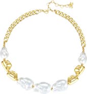 Classicharms Baroque Pearl Statement Necklace