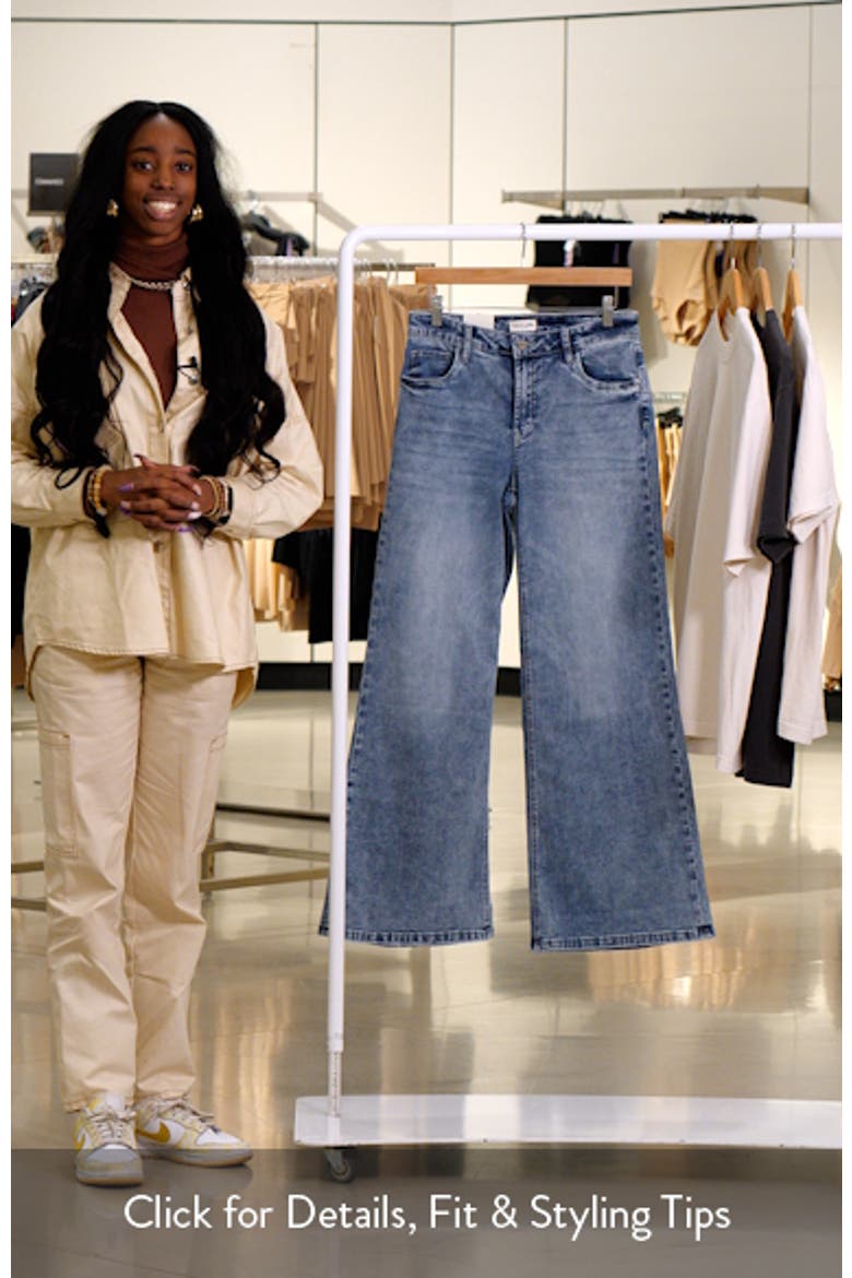 Myra Mid Rise Wide Leg Jeans video