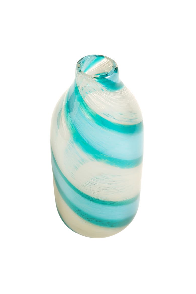 Macau Glass Vase 12 In, Alternate, color, Green