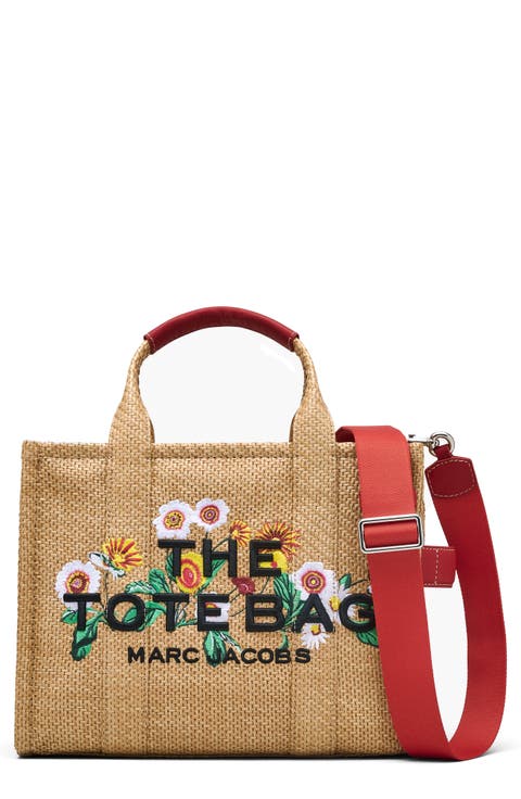 The Medium Faux Raffia Tote