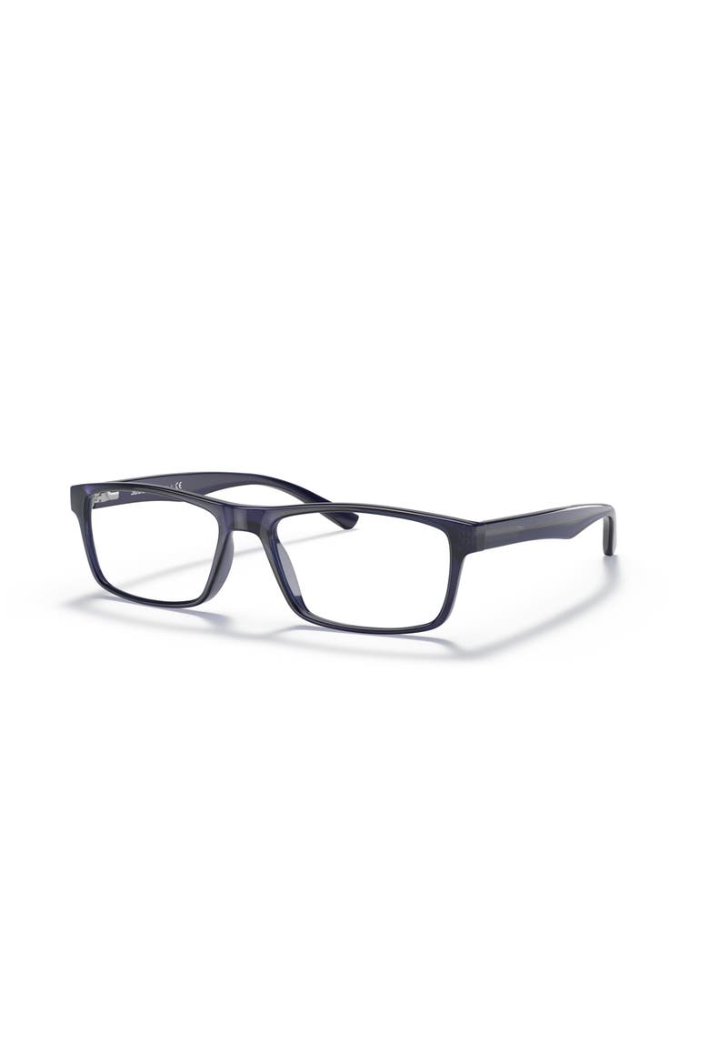 56mm Rectangle optical glasses, Main, color, Blue