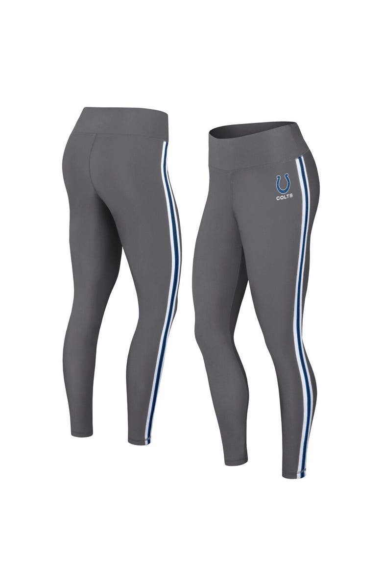WEAR by Erin Andrews Women's WEAR by Erin Andrews Charcoal Indianapolis Colts Color Block Leggings, Main, color, Charcoal