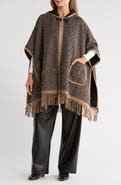 Nanette Lepore Hooded Jacquard Ruana