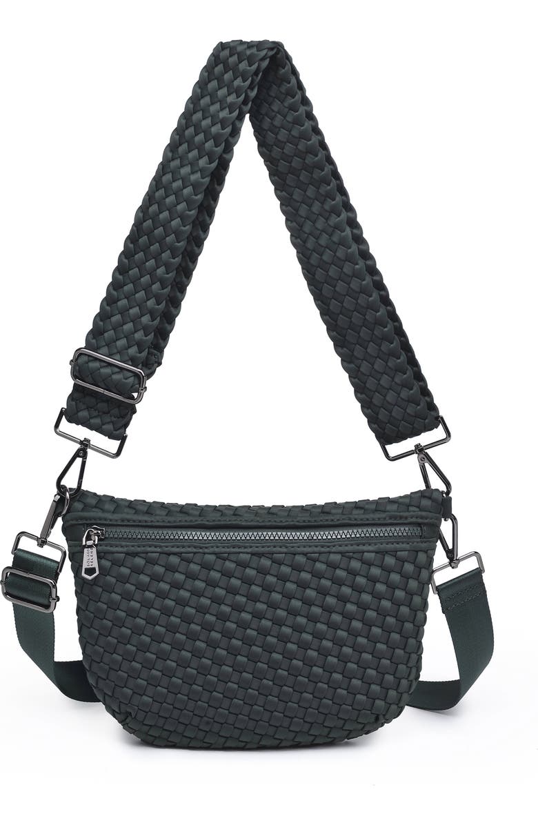 Sol and Selene Ethereal - Woven Neoprene Crossbody Bag, Main, color, Olive