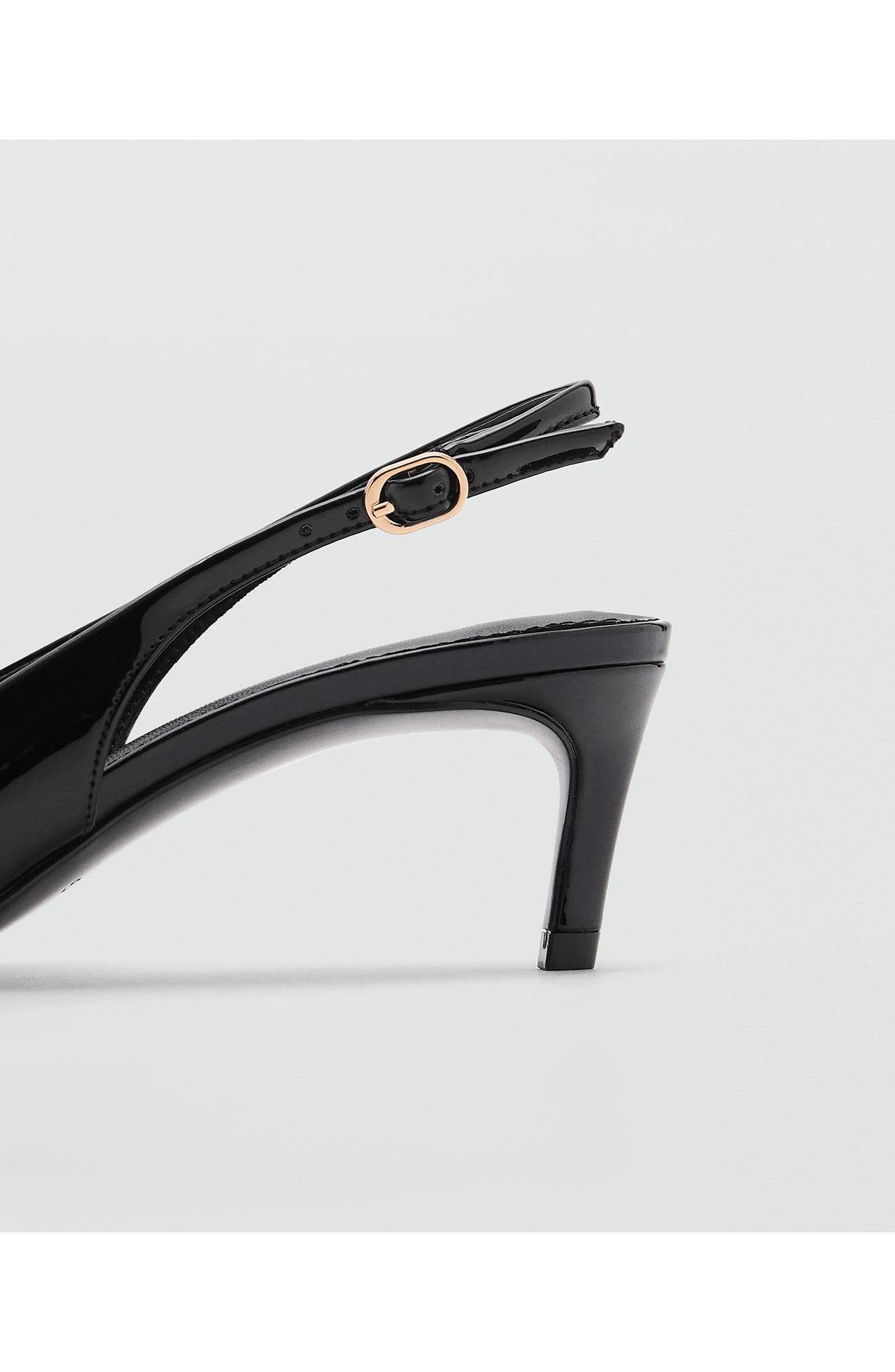 MANGO Pointed Toe Kitten Heel Slingback Pump, Alternate, color, 