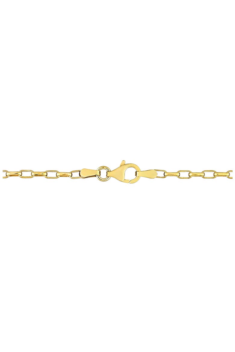 Rectangular Rolo Chain Necklace, Alternate, color, GOLD