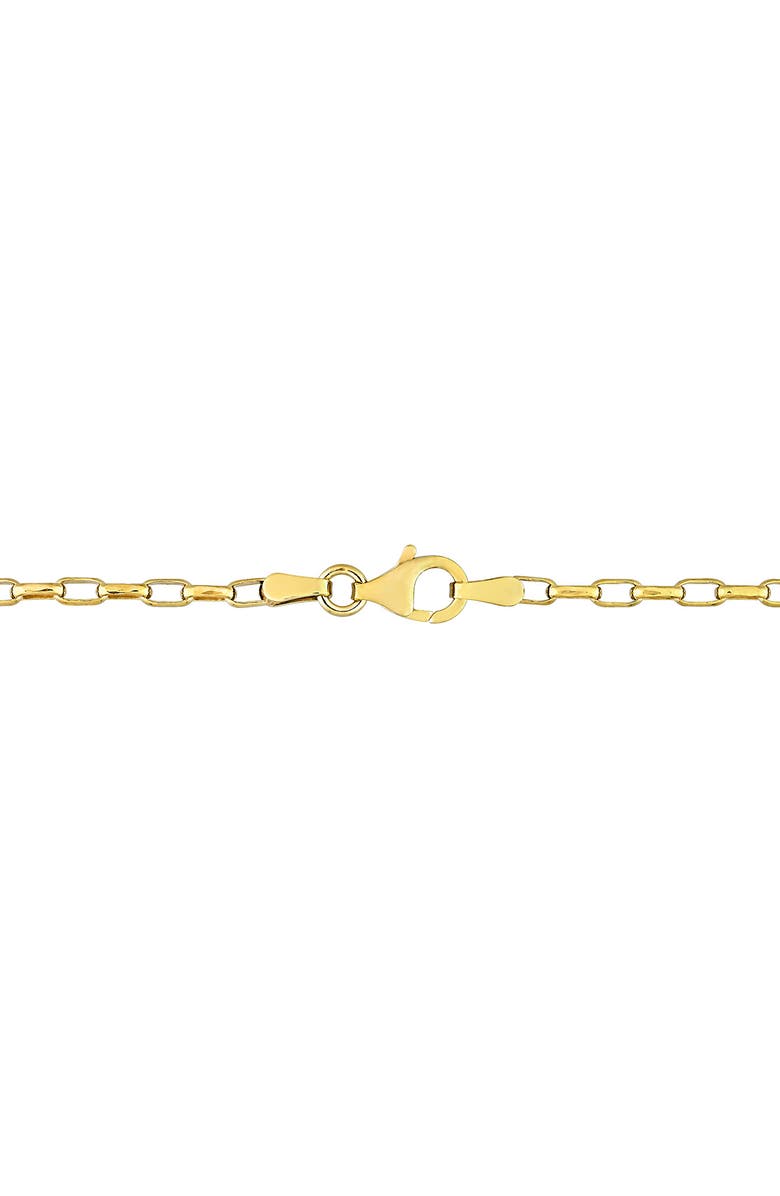 DELMAR Rectangular Rolo Chain Necklace, Alternate, color, Gold