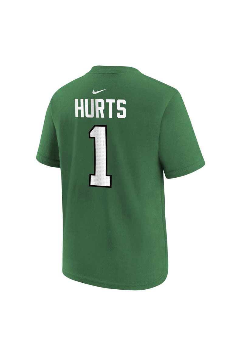 Preschool Nike Jalen Hurts Kelly Green Philadelphia Eagles Player Name & Number T-Shirt, Alternate, color, Kelly Green