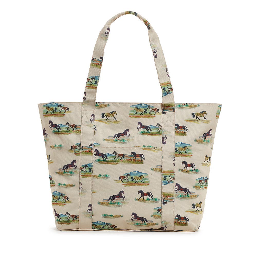 TRVL Design Wild Horses XL Tote, Main, color, 