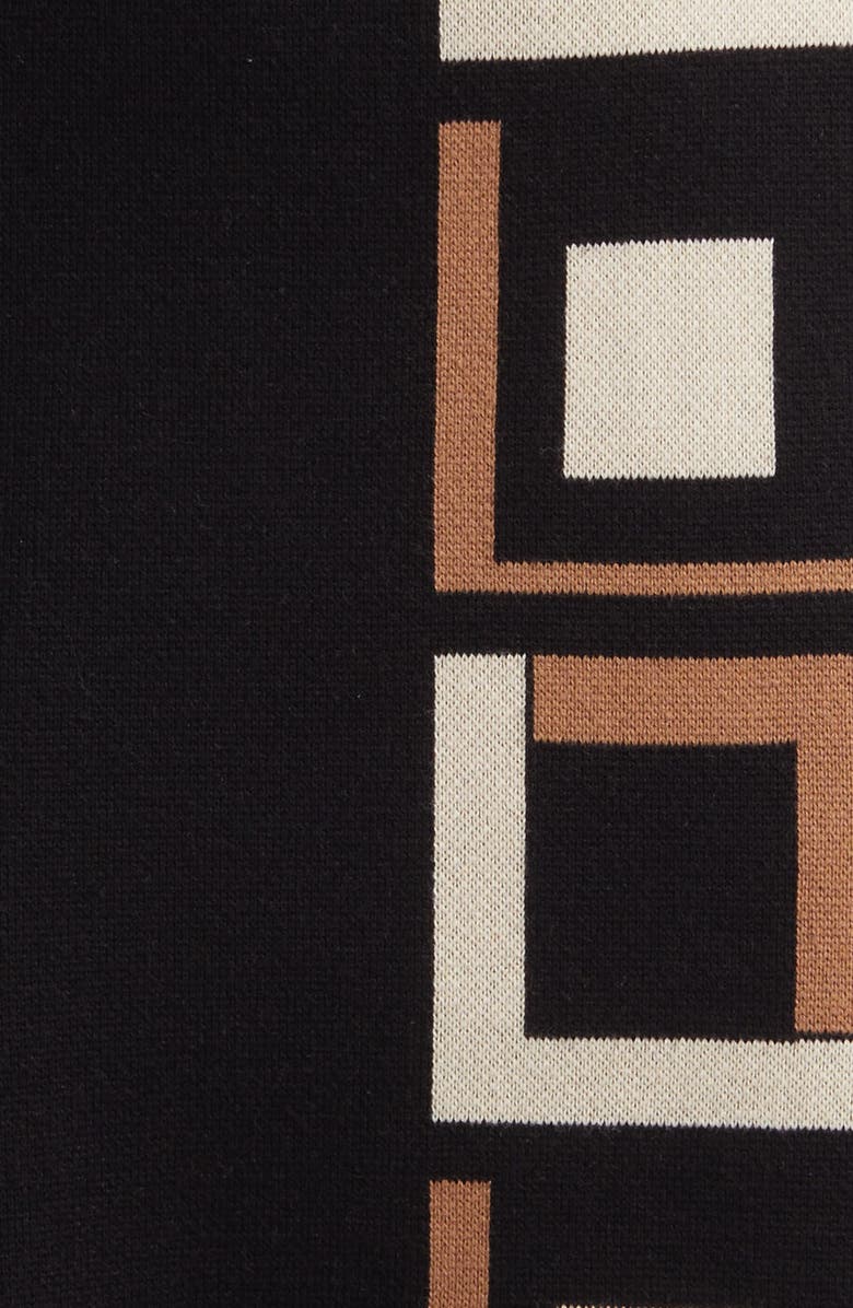 Anne Klein Inverted Square Mock Neck Sweater Dress, Alternate, color,