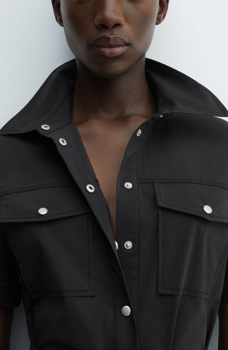 MANGO Belted Shirtdress, Alternate, color, 