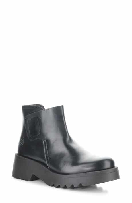 Fly London Mufe Platform Wedge Bootie