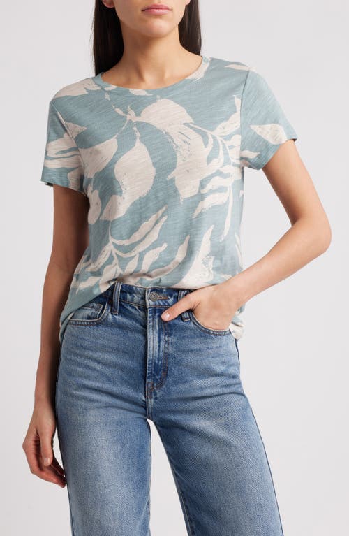 Sanctuary The Perfect Geo Print Cotton Blend Knit Top In Greener Pa