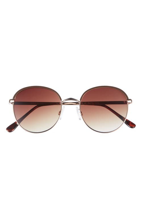 Bp. Gradient Round Sunglasses In Gold