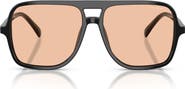 Emporio Armani 57mm Pilot Sunglasses