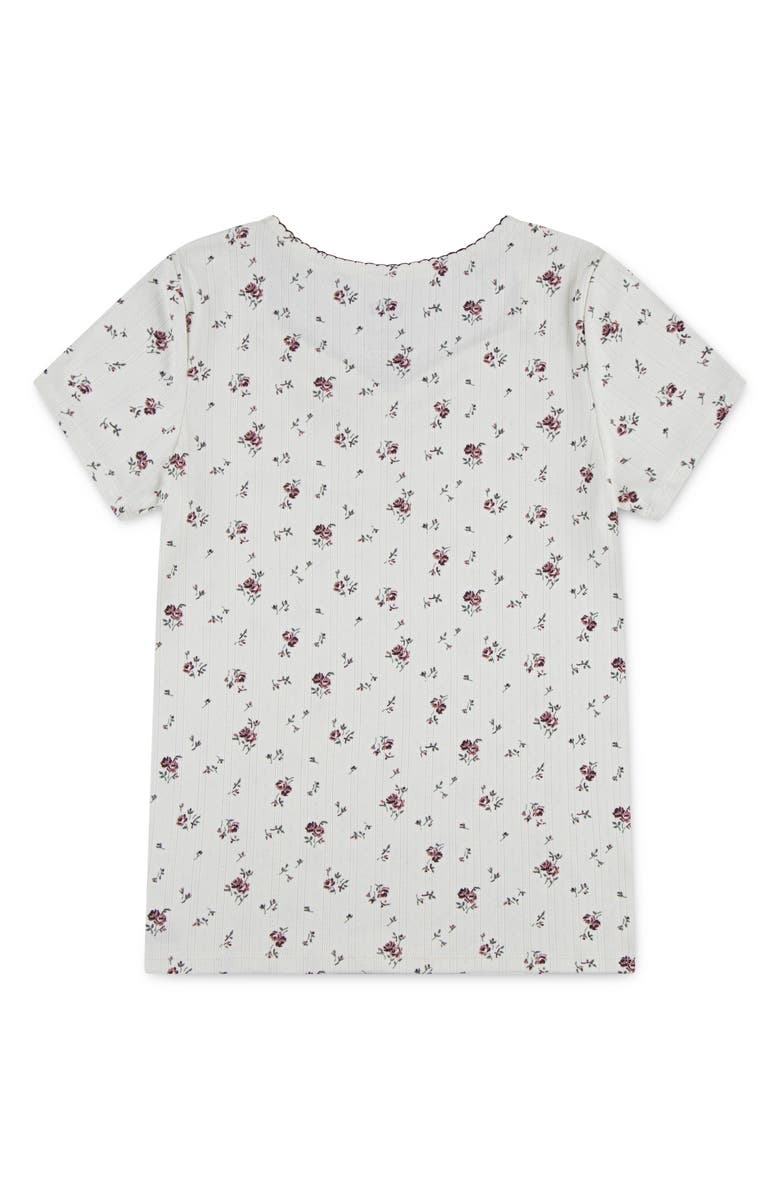 Levi's Kids' Floral Pointelle T-Shirt, Alternate, color, Gardenia