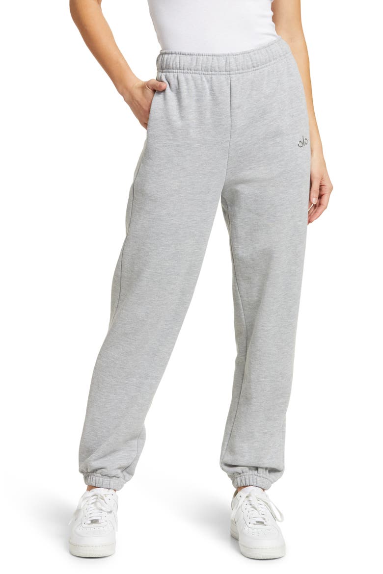 Accolade Logo Sweatpants, Main, color, ATHLETIC HEATHER GREY