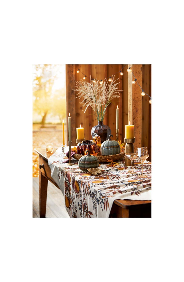 tag Orb Metal Vase Decorative Bronze Iron for Fall Harvest, Alternate, color, Gold