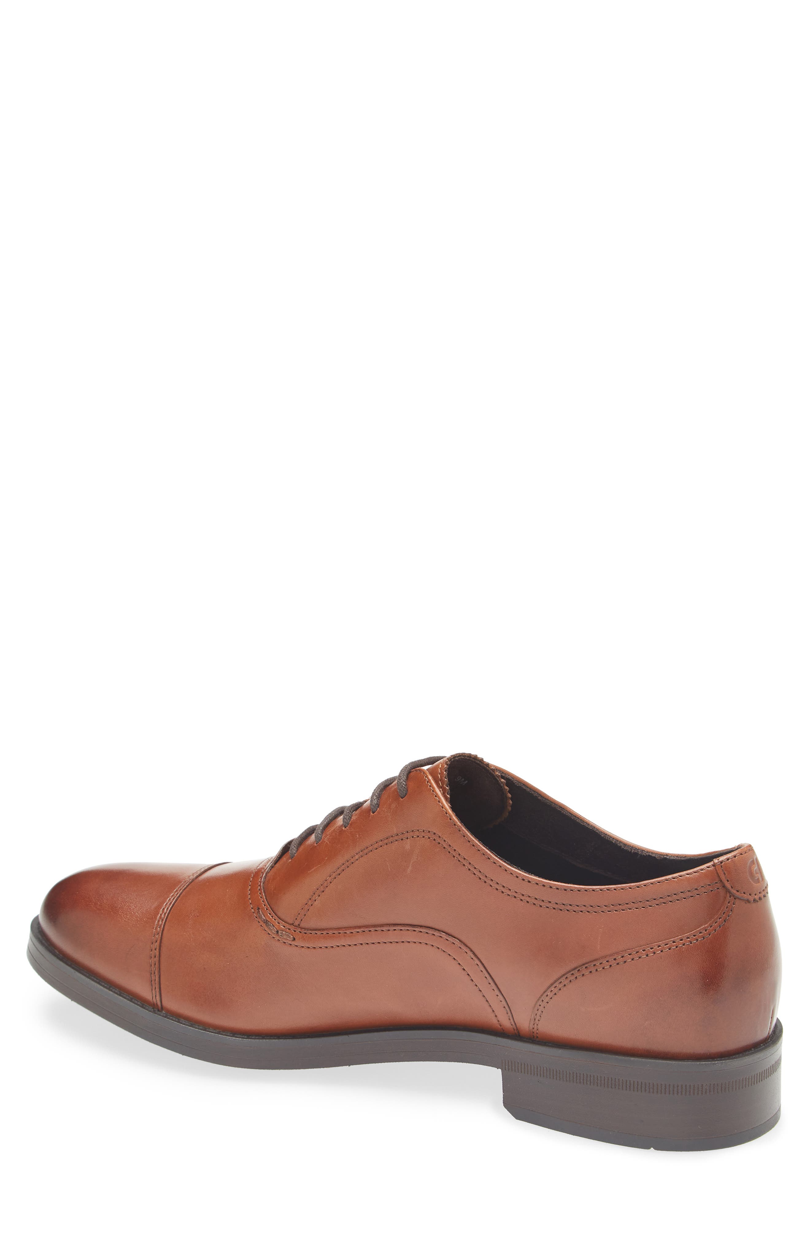 Cole Haan Newmark Grand Cap Toe Oxford, Alternate, color, British Tan Dk Brn