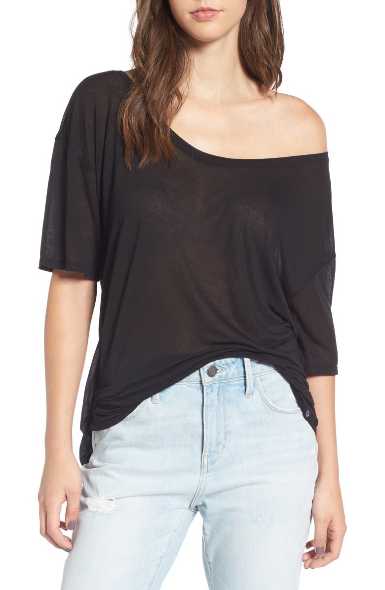 Treasure & Bond Off the Shoulder Tee, Main, color, 