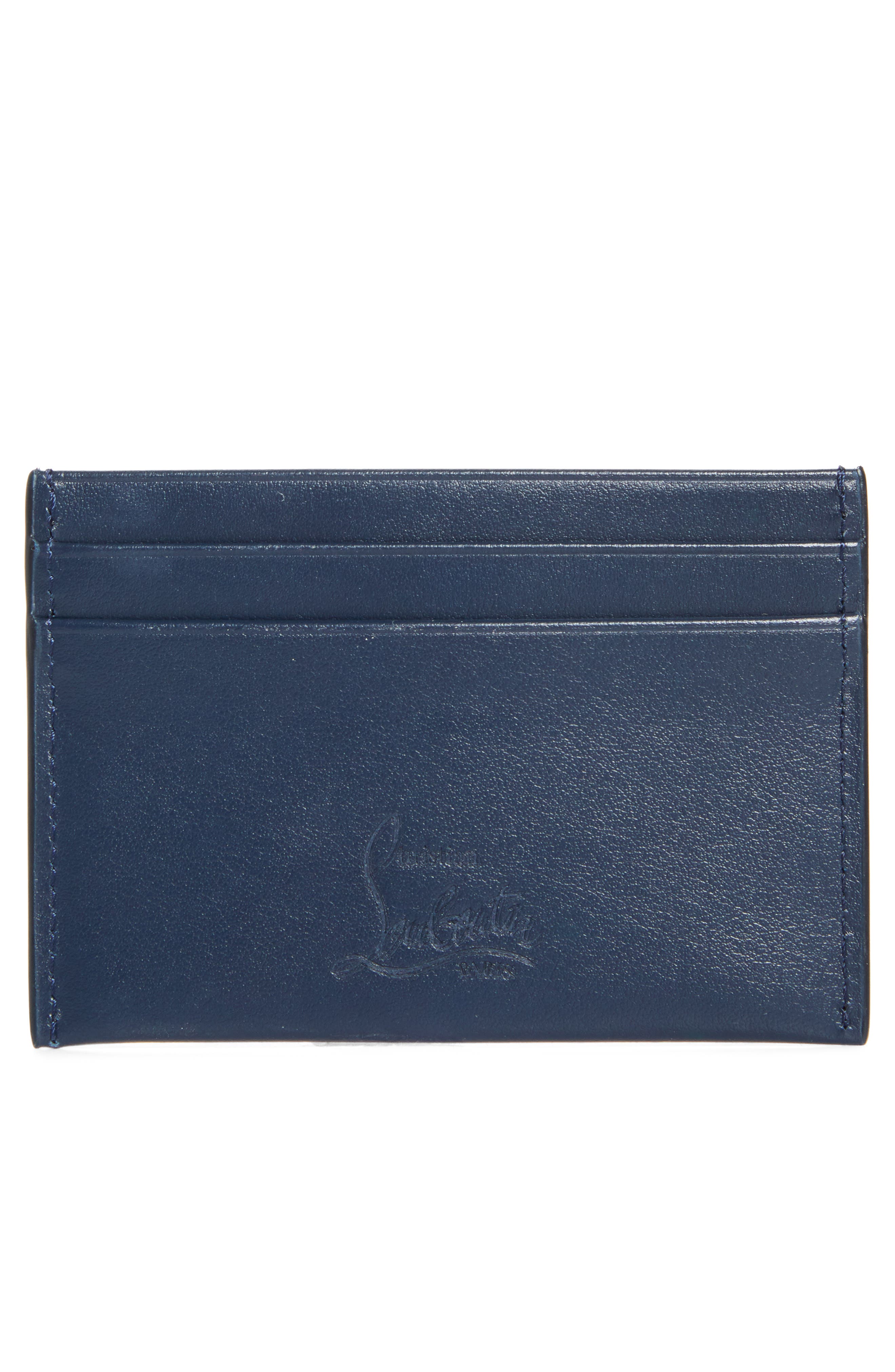 Christian Louboutinカードケース ライトブルー【お値下げ不可】 Christian Louboutin Bettina Leather Card Case (Women) | Nordstrom