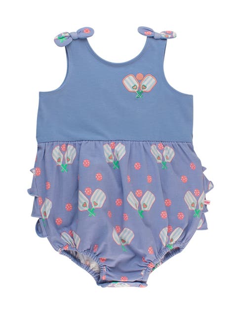 Baby/Toddler Knit Tie Shoulder Bubble Romper