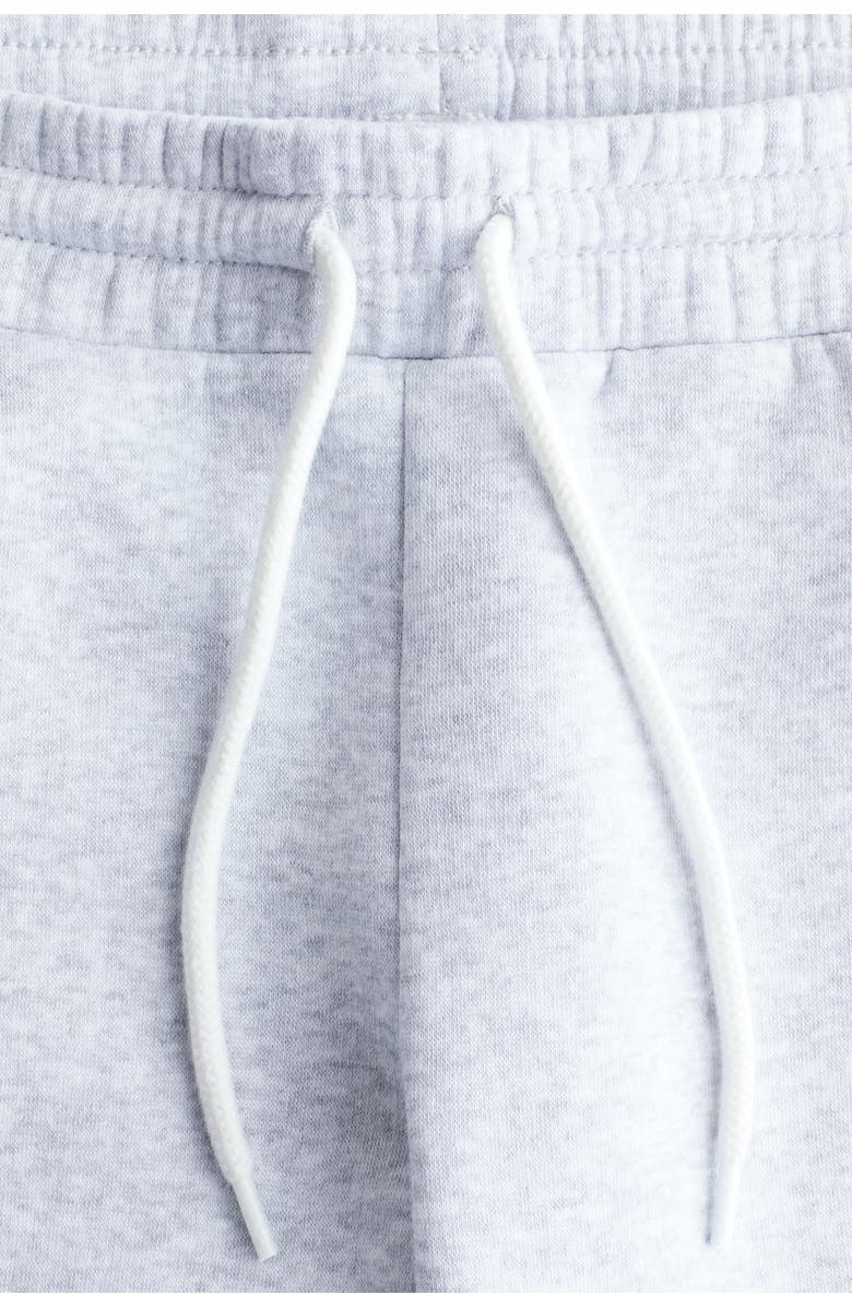 H&M Brushed-inside Joggers, Alternate, color, Light Gray Melange