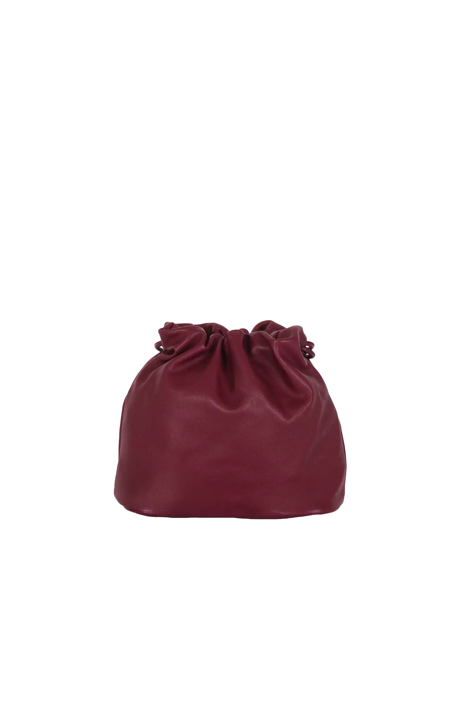 Leather Pouch Bag, Alternate, color, Burgundy