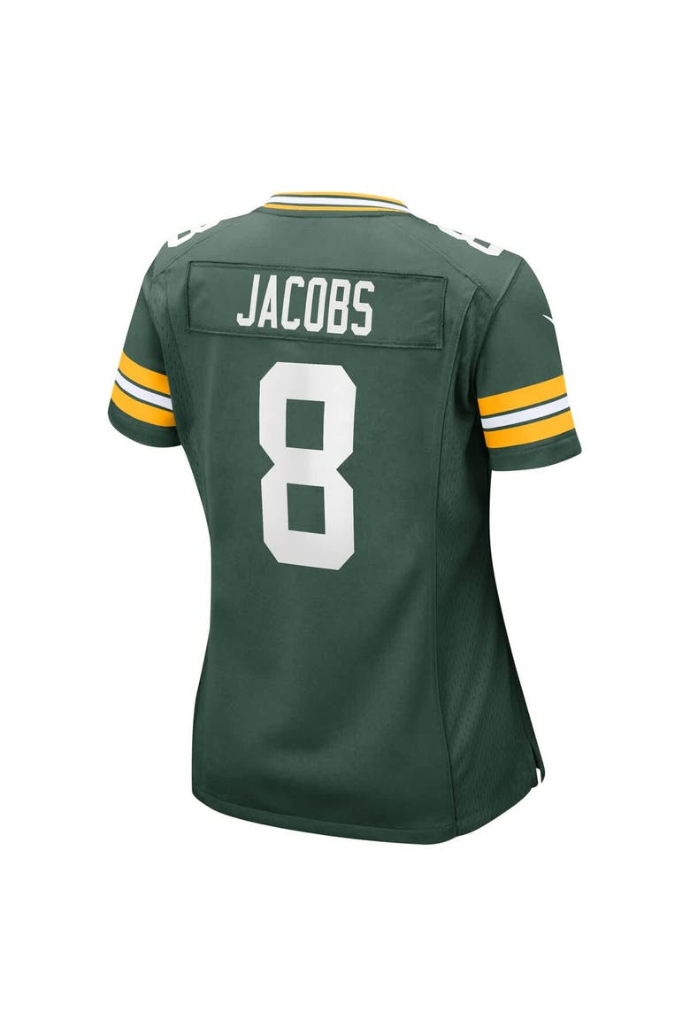 Women's Nike Josh Jacobs  Green Green Bay Packers Team Game Jersey, Alternate, color, Green