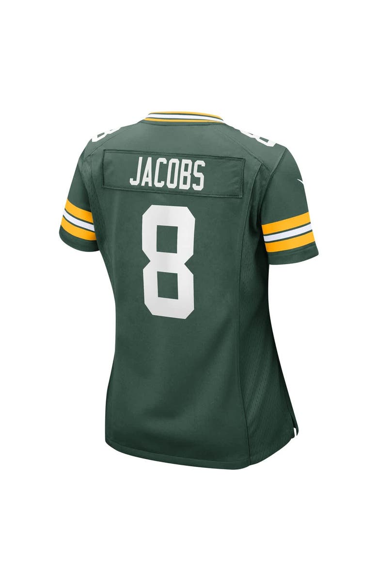 Nike Women's Nike Josh Jacobs Green Green Bay Packers Team Game Jersey, Alternate, color, Green