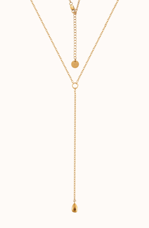 Rolo Lariat Drop Necklace