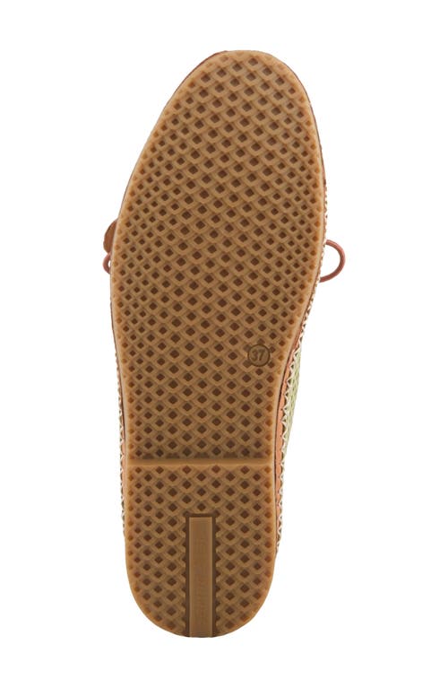 Spring Step Berna Perforated Loafer In Green