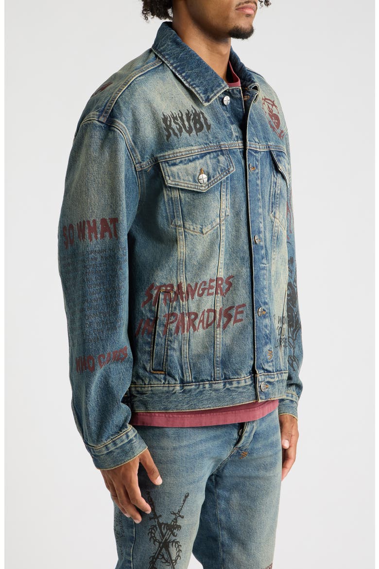 Oh G Billy Blue Skool Denim Jacket, Alternate, color, DENIM