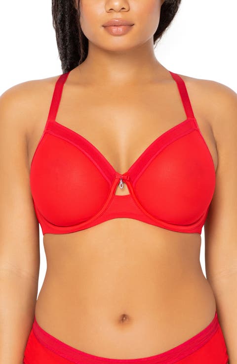 Sheer Mesh Underwire Unlined Bra