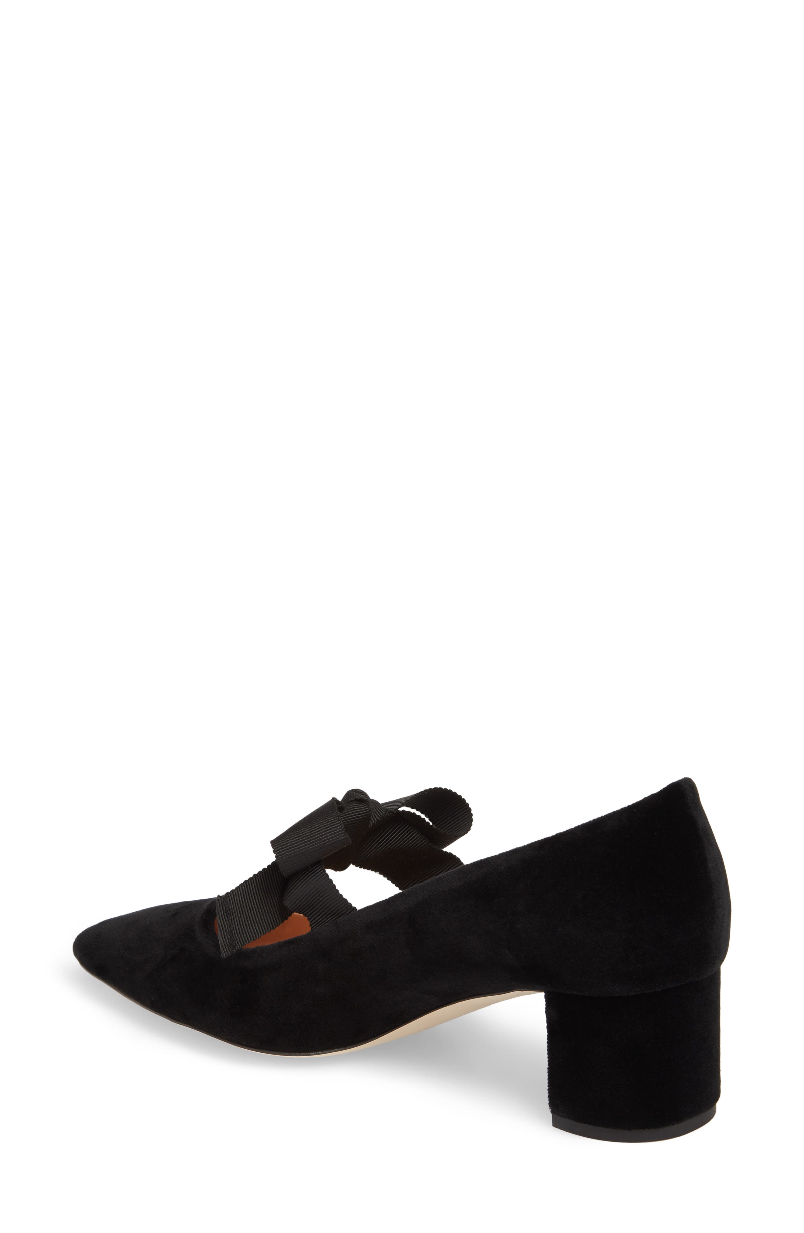Elwood Velvet Bow Pump, Alternate, color, BLACK VELVET