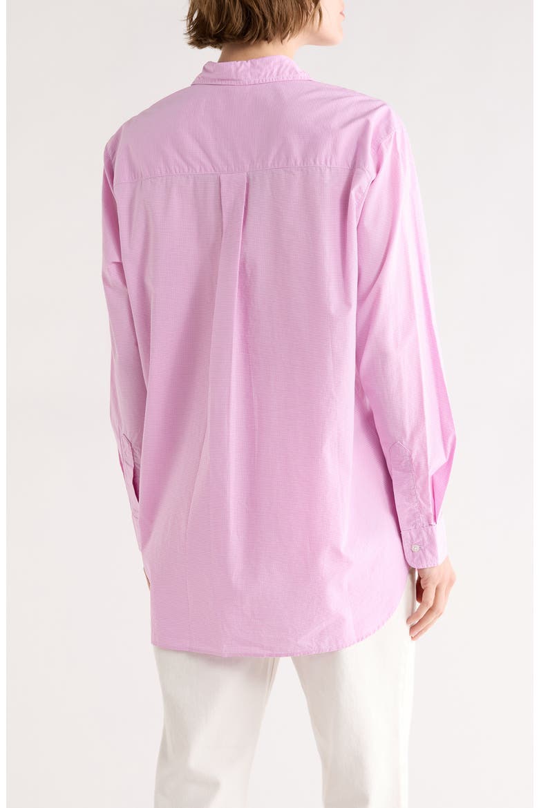 Relaxed Fit Cotton Button-Up Shirt, Alternate, color, HOT PINK PLAID