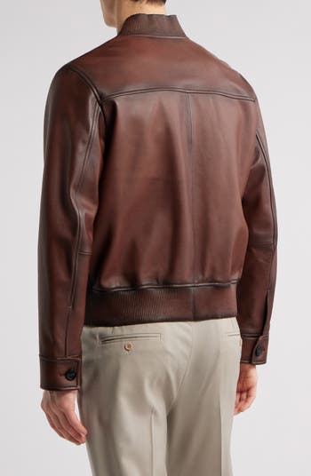 Leather Bomber Jacket