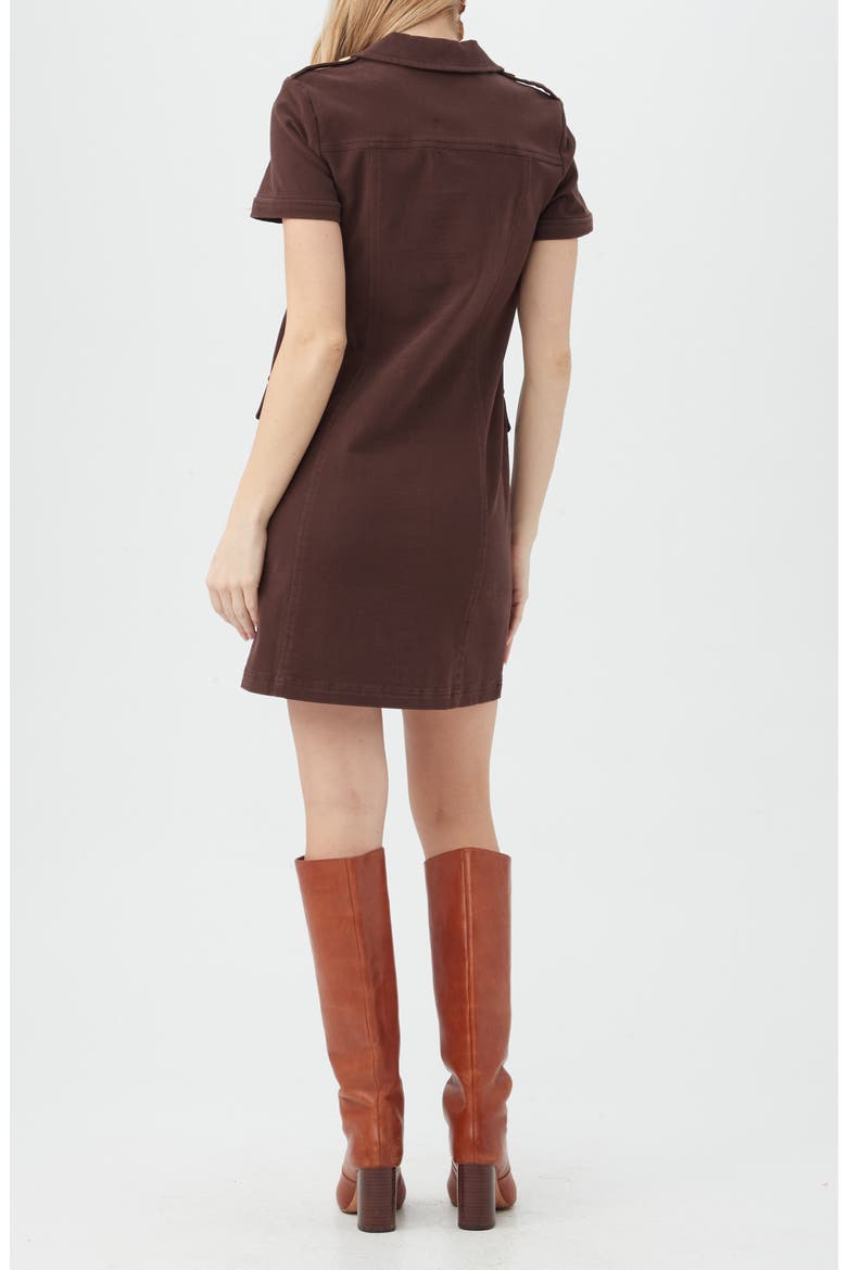 Cove Short Sleeve Utility Dress, Alternate, color, MUDCLOTH