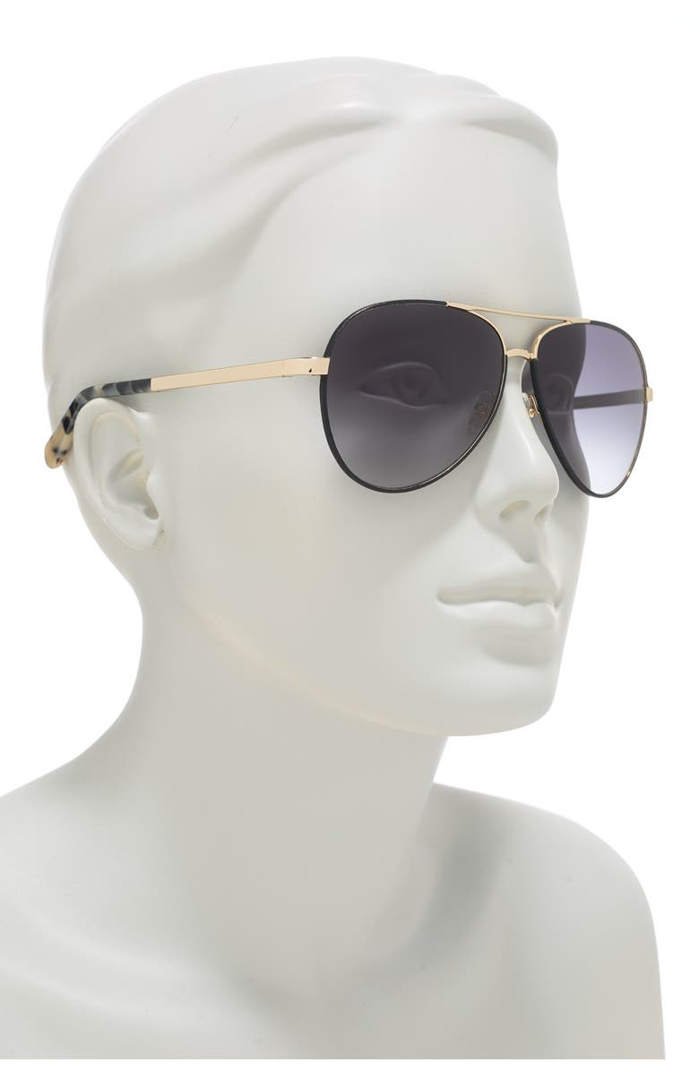 Kate Spade New York amarissa 59mm aviator sunglasses, Alternate, color,