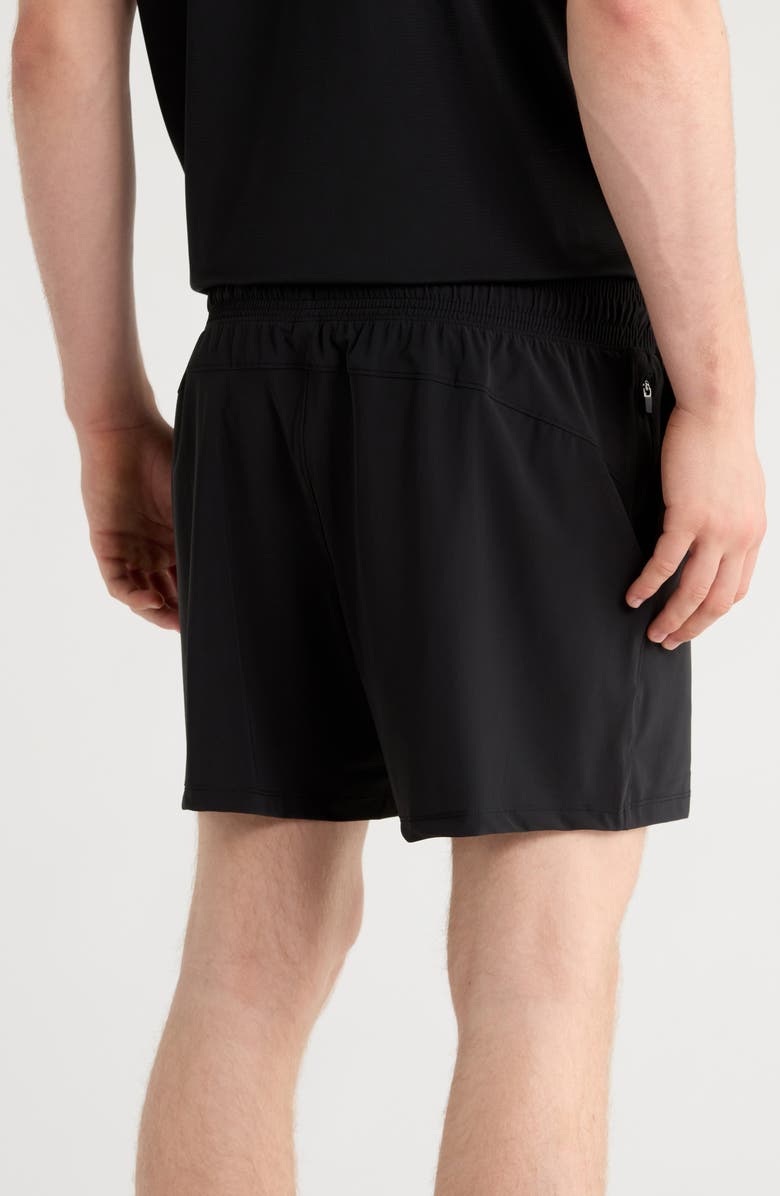 90 DEGREE BY REFLEX Warp Five-Inch Active Shorts, Alternate, color, Black