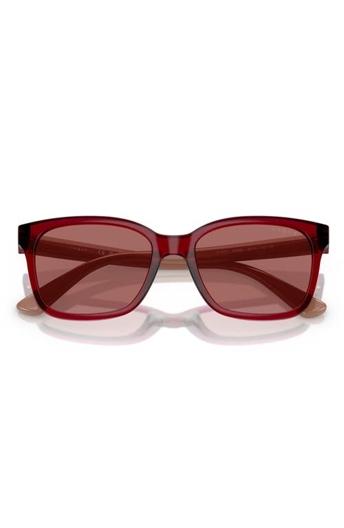 Vogue 49mm Rectangular Sunglasses In Dark Violet