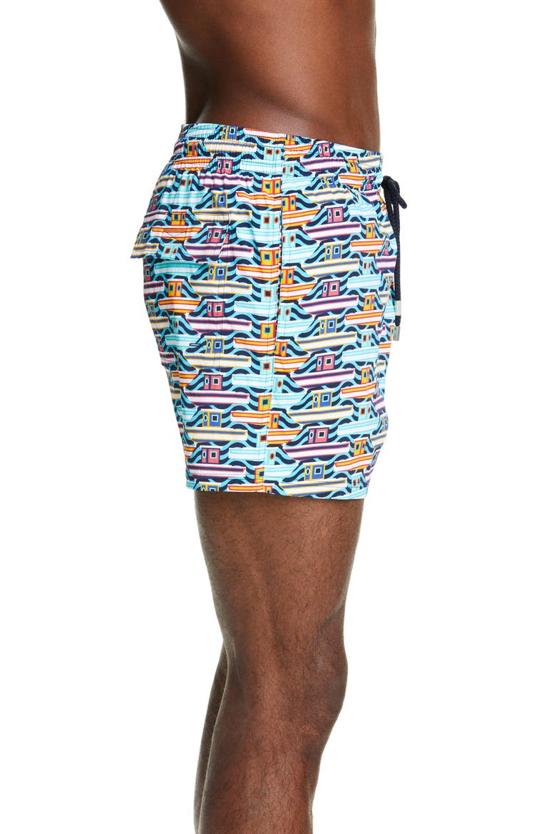 Mykonos Swim Trunks, Alternate, color, BLEU TROPEZIEN