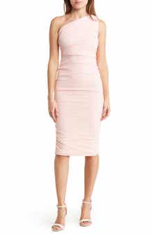 Love By Design One-Shoulder Body-Con Midi Dress