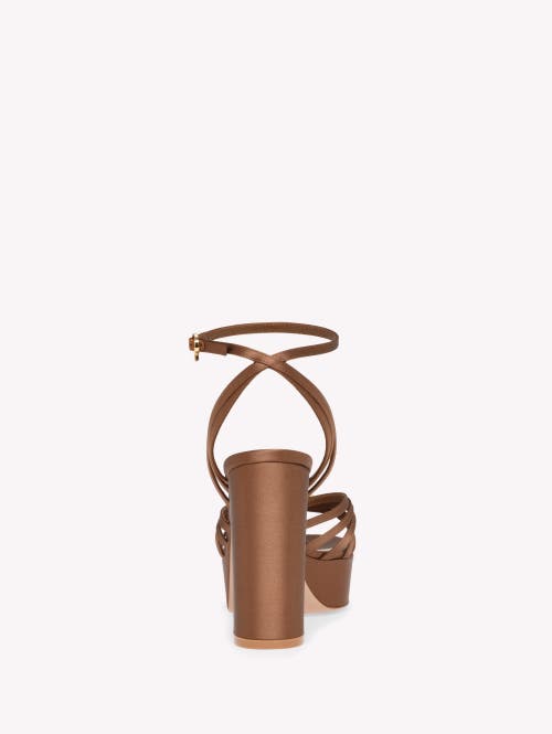 Gianvito Rossi Crepe Ankle-strap Platform Sandals In Multi
