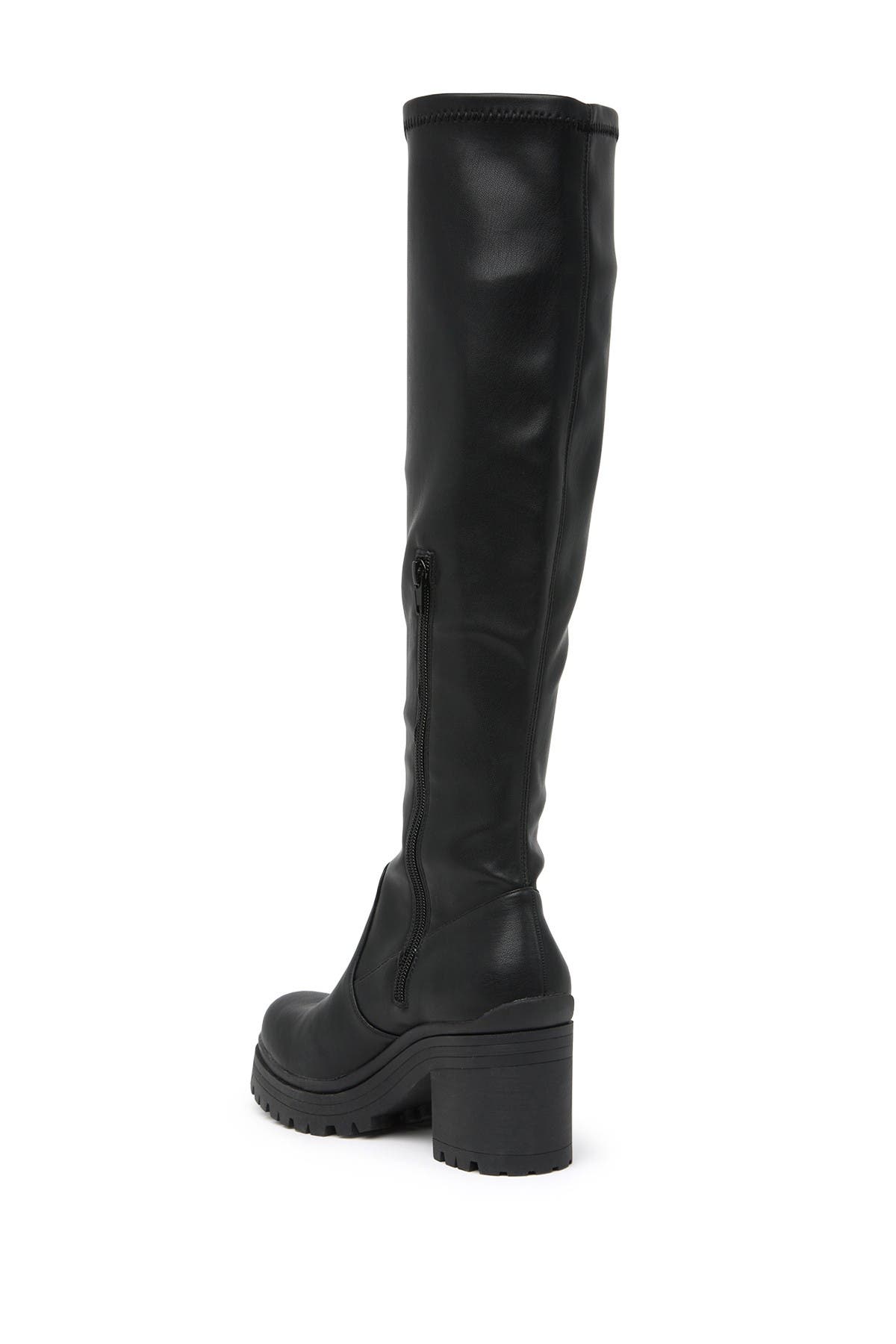Madden Girl Coretta Knee High Lug Sole Boot, Alternate, color, 