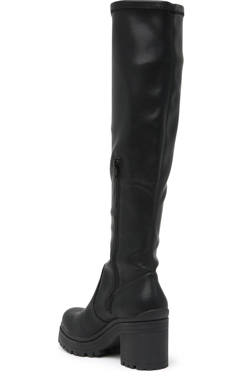Madden Girl Coretta Knee High Lug Sole Boot, Alternate, color,